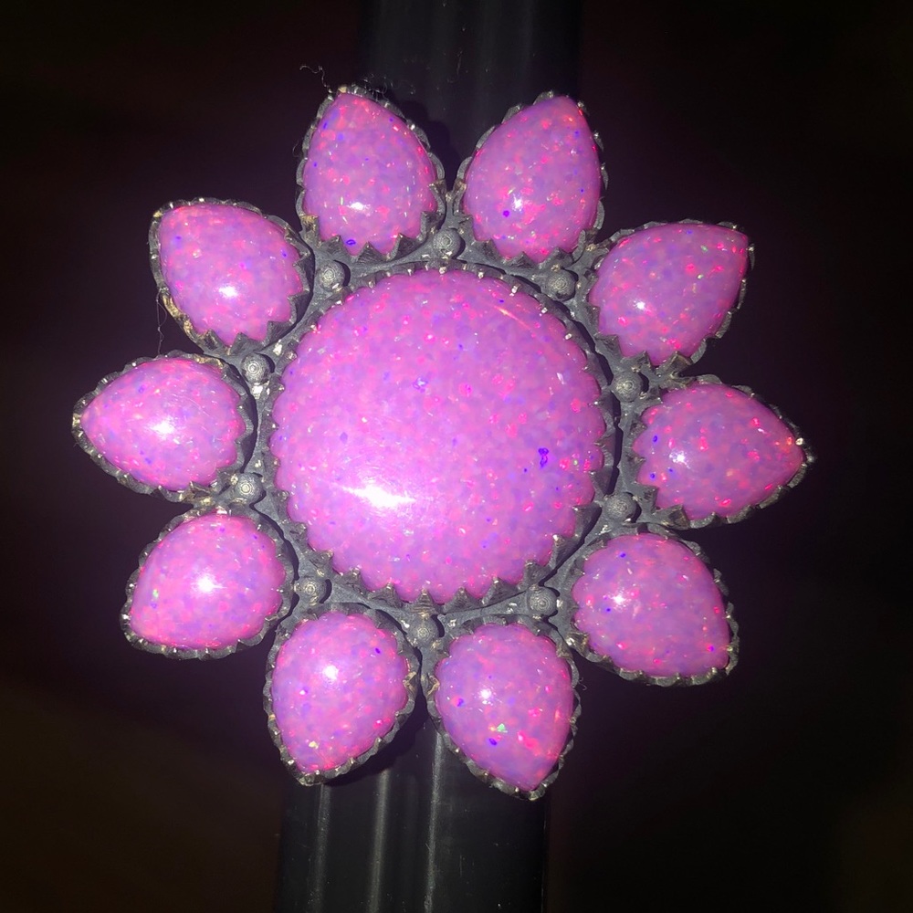 Opal Sunflower Ring